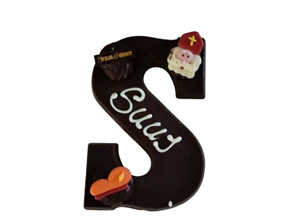 CHOCOLADE LETTER PUUR MET NAAM S