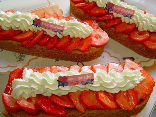 AARDBEIEN SLOF  Moederdag